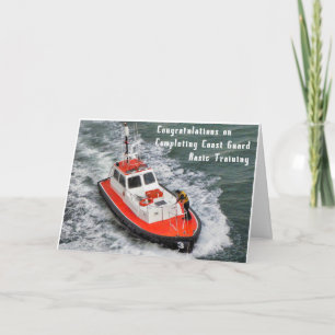 Congratulations Completing Coast Guard Training Card