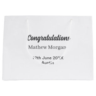 Congratulations congrats graduation name year clas large gift bag
