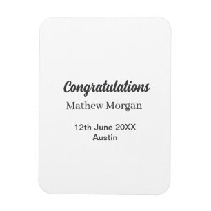 Congratulations congrats graduation name year clas magnet