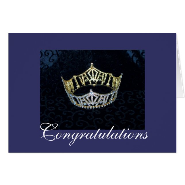 Congratulations Crown Card (Front Horizontal)