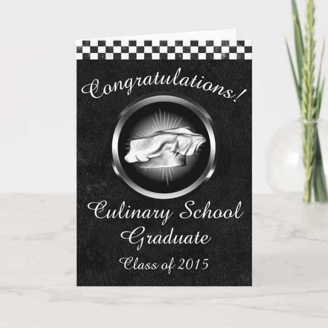 Congratulations Culinary School Graduate Card (Front)