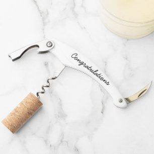 Congratulations Custom Name Gift Corkscrew