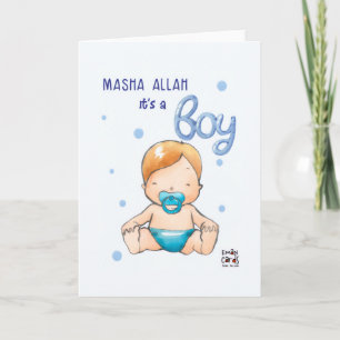 Congratulations - Cute Baby Boy Card