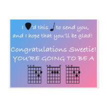 Congratulations Dad - Music - Guitar - Postcard
