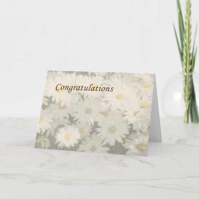 Congratulations - Daises Card (Front)