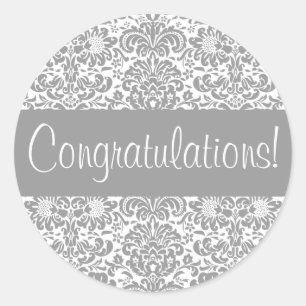 Congratulations Damask Envelope Seal
