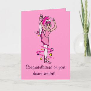 Congratulations Dance Recital Card