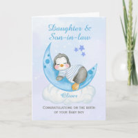 Congratulations Daughter A New Baby Boy Penguin