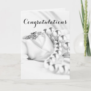 Congratulations Diamond Engagement Ring Card