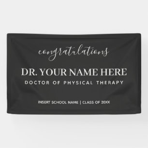 Congratulations Doctor of Physical Therapy DPT Banner