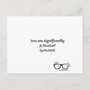 Congratulations, Doctor postcard