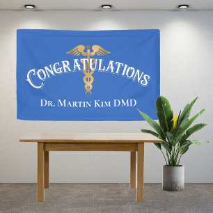 Congratulations Elegant Doctor Medical Graduation Banner