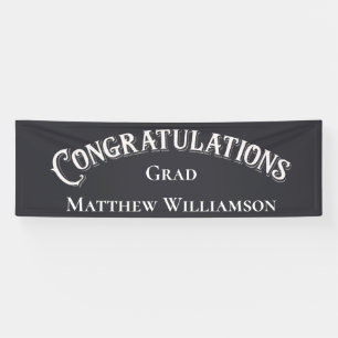 Congratulations Elegant Graduation Banner