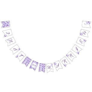 Congratulations Elegant Violets Bunting