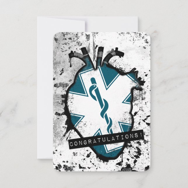 congratulations emergency medical services worker invitation (Front)