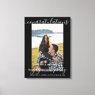 Congratulations Engagement Photo Couple's Sign