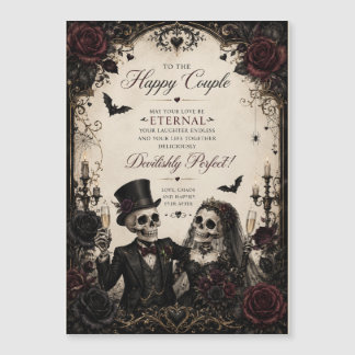 Congratulations Eternal Gothic couple wedding