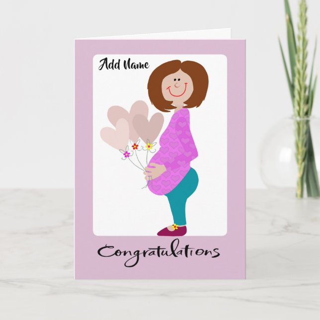 Congratulations Expectant Mom Card (Front)