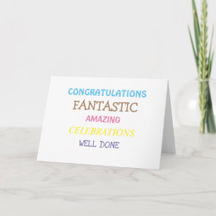 Congratulations Fantastic Card
