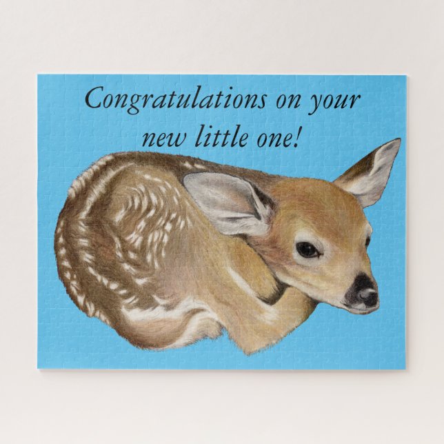 Congratulations! Fawn Jigsaw Puzzle (Horizontal)