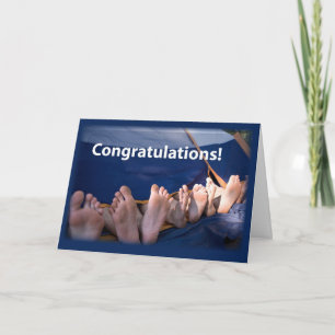 Congratulations Feet Card