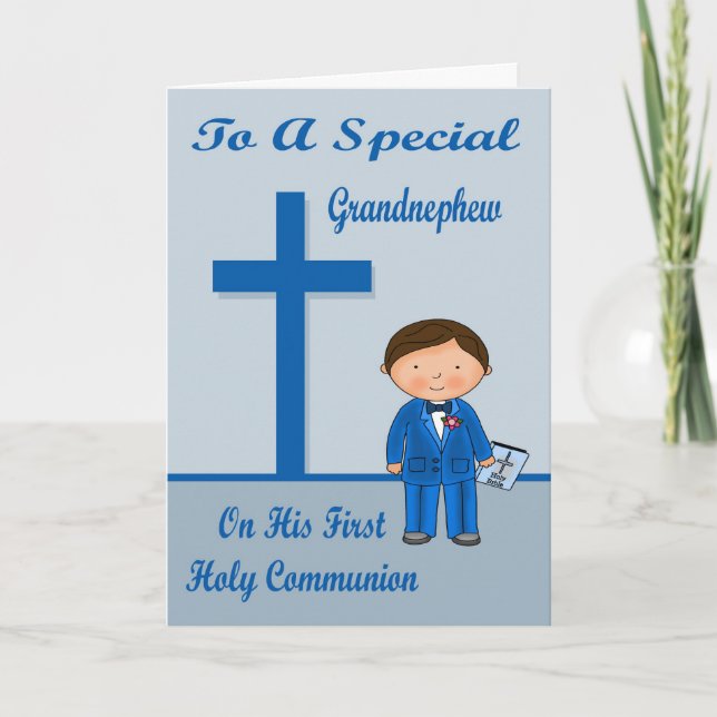 Congratulations First Communion Greeting Card (Front)