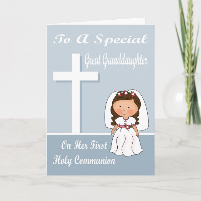 Congratulations First Communion Greeting Card (Front)