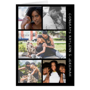 Congratulations Five Photo Wedding