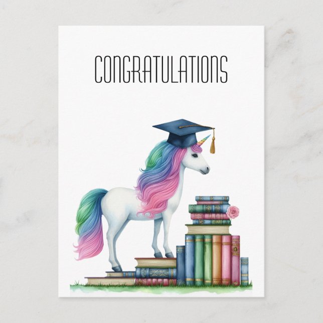 Congratulations for Graduating  Holiday Postcard (Front)