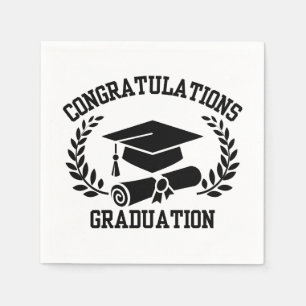 Congratulations For Graduation 3 Ply Napkins