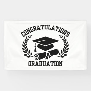 Congratulations For Graduation 3x5 Vinyl Banner