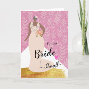Congratulations for the Bride Add a Name Card