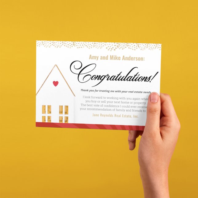 Congratulations From Realtor Thank You Card (Creator Uploaded)