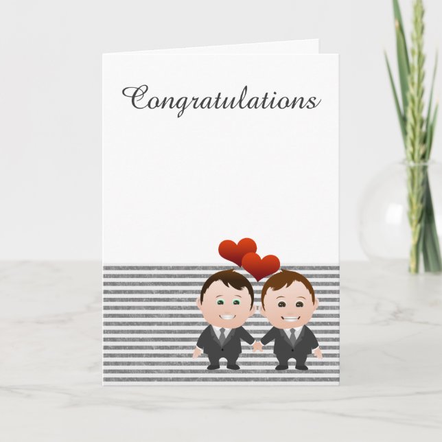 Congratulations Gay Themed Wedding Card (Front)