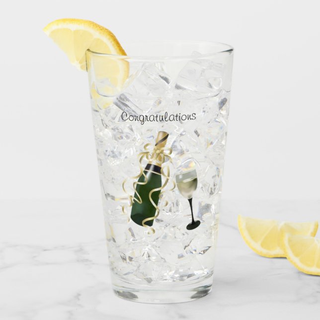 Congratulations Glass Cup (Front Ice)
