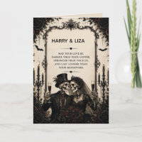 Congratulations Gothic Happy couple wedding