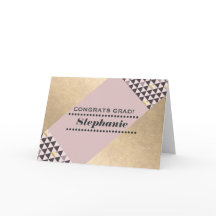 Congratulations Grad. Geometric Pattern Custom