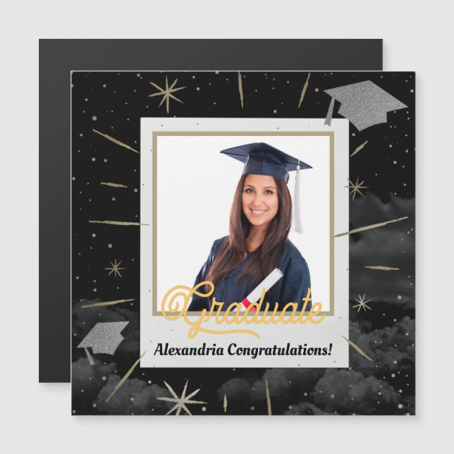 Congratulations Grad Graduate Class Magnet (Front/Back)