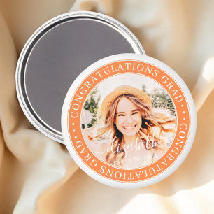 Congratulations Grad Modern Custom Photo Magnet