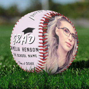 Congratulations Grad Pink 2 Photo Graduation Softball