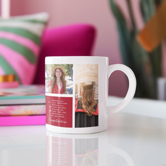 Congratulations Graduate | 6 Photo Grid Collage Coffee Mug (Creator Uploaded)