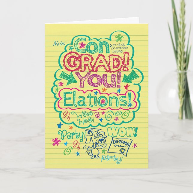 Congratulations Graduate-A Noteworthy Achievement Card (Front)