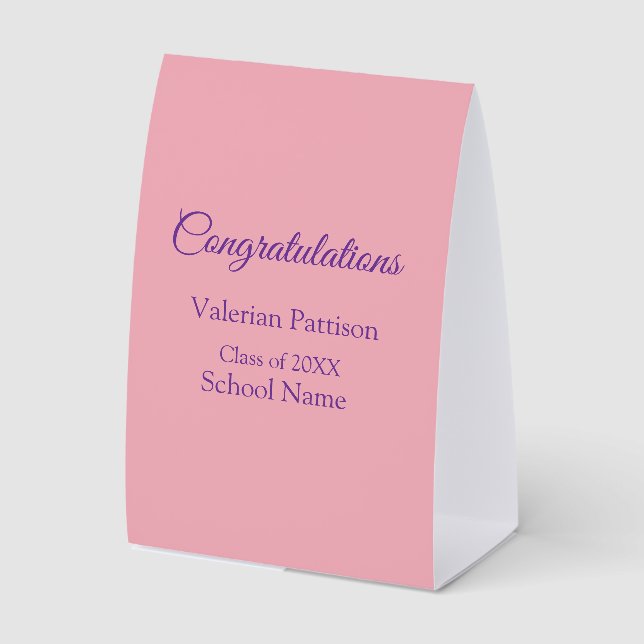 Congratulations graduate add school name simple mo (Front)