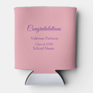 Congratulations graduate add school name simple mo can cooler
