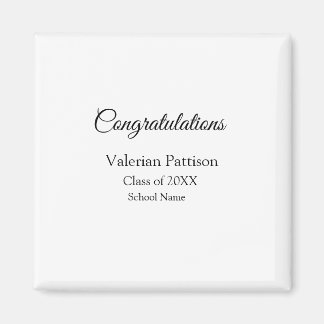 Congratulations graduate add school name simple mo magnet