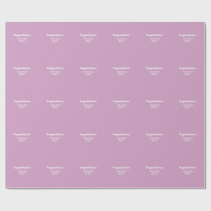 Congratulations graduate add school name simple mo wrapping paper