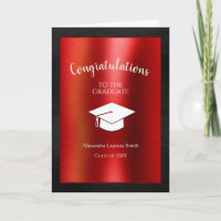 Congratulations Graduate Class of 2024 Black Red