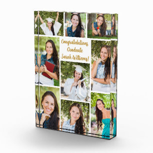 Congratulations Graduate Collage Modern Gift Photo Block