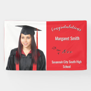 Congratulations Graduate Custom Photo Year School Banner