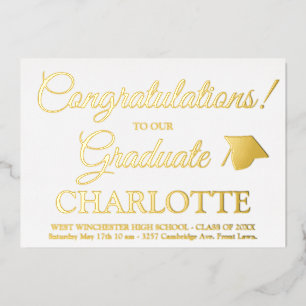 Congratulations graduate custom script graduation